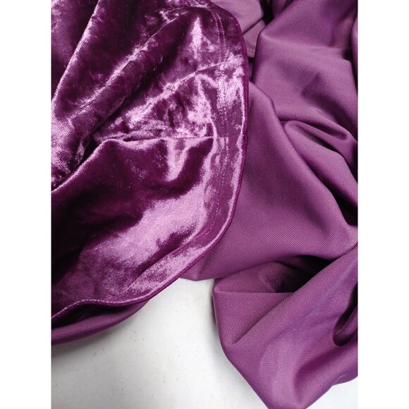 Torrid Skirt Sz 4 / 4X Purple Crushed Velvet Circle Mini Elastic Waist Skater - Picture 4 of 7